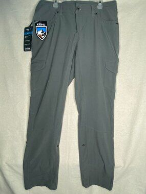 Kuhl Womens Freeflex Roll-Up Pant Size 10 Regular 32" Inseam Flint Gray NWT